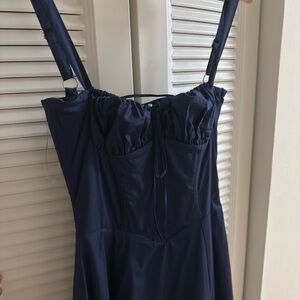House of CB Carmen Navy dress size M
